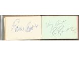 1960s TV Music small autograph book. Contains 13 signatures. Includes Helen Shapiro, Hank Marvin,