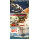 Brooke Bond tea picture cards in special albums. 3 included. 1971 The race into space, 1972