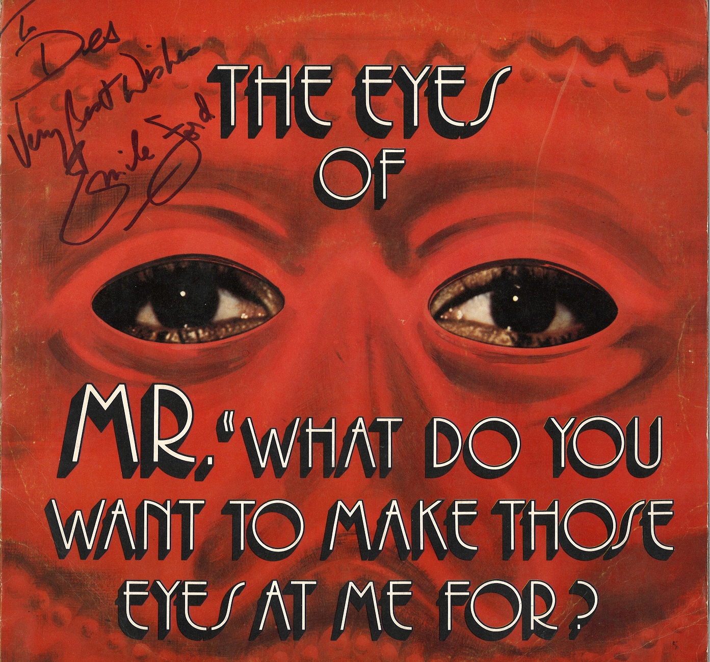 Emile Ford signed The Eyes of Mr 33rpm record sleeve. Record included. Good Condition. All