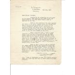 E Philip Oppenheim TLS dated 2/7/1937 concerning a mental home. Good Condition. All autographs are