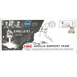 Apollo XI 1969 TWA Support FDC signed Neil Armstrong, Buzz Aldrin & Michael Collins.