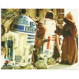 Kenny Baker R2-D2 from Star Wars signed 10x8 colour photo. Dedicated. Good Condition. All autographs