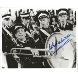 Sir Norman Wisdom signed 10x8 b/w photo. English actor, comedian and singer-songwriter best known