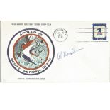 Al Worden NASA astronaut signed Apollo 15 official commemorative cover. Good Condition. All
