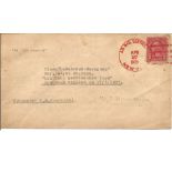 1925 Airship Los Angeles flown cover with 27/4/25 Air mail services New York postmark on 2 Cent US