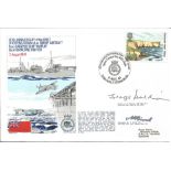 M. A. Birrell rare Battle of Britain pilot signed Navy cover. 40th Anniversary of the First Shooting