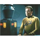 William Shatner as James T Kirk signed Star Trek colour 10 x 8 photo. In his seven decades of