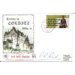 Major Pat Reid signed Return to Colditz FDC In Aid of the Red Cross. Official Commemorative Cover.