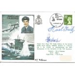 Karl Donitz, Sqn Ldr Terence Bulloch, and Flt Lt A J Trotman signed Historical Aviators cover RAFM