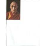 Dalai Lama signed 6 x 4 colour portrait photo. Good Condition. All autographs are genuine hand