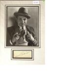 Edward G Robinson genuine signed authentic autograph image. A 10" x 8" image double 3D mounted in