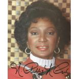 Nichelle Nichols signed 8x10 colour photo as Lieutenant Uhura aboard the USS Enterprise in the