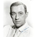 Sir Alec Guinness signed 8x10 b/w portrait photo. Guinness won an Academy Award, a BAFTA, a Golden