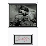 Sylvia Syms signed autograph presentation. High quality professionally mounted 17x13 inch overall