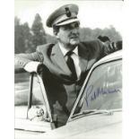 James Bond Patrick Macnee genuine authentic signed 10x8 b/w photo. Good Condition. All autographs