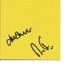 Pet Shop Boys - Neil Tennant and Chris Lowe signed CD Insert with the CD included. Bilingual .