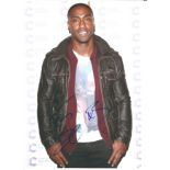 Simon Webbe from pop band Blue, signed 8x10 colour photograph. Good Condition. All signed pieces