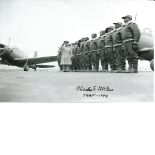 WW2 Tuskegee Pilot Charles McGee signed 6 x 4 b/w photo. Good Condition. All signed pieces come with