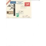 1958 Austrian Airlines Wien Frankfurt first flight cover. Good Condition. We combine postage on
