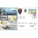 Operation Overlord The Air Forces 06/06/1944 FDC with insert signed by Lieutenant T A Cramer RN,
