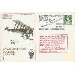 Sqdn Ldr R E Johns signed cover RAF College Cranwell. BFPS 1165 15/5/71. 30th Anniversary of First