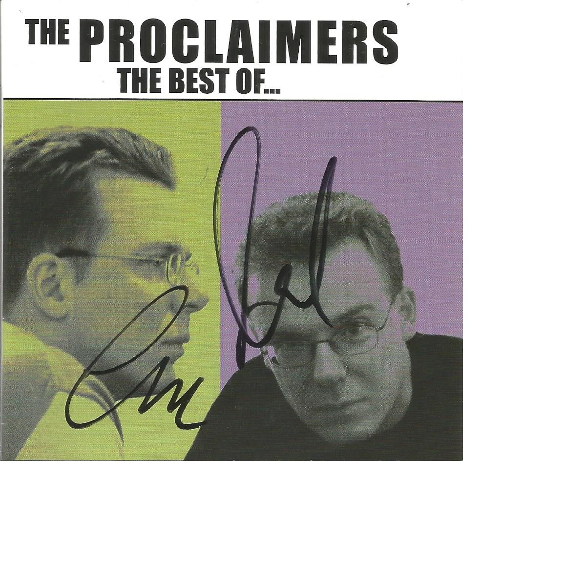 Charlie and Craig Reid 'The Proclaimers' signed CD Insert with the CD included. The Proclaimers, The