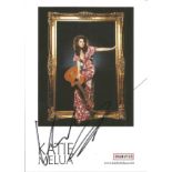 Katie Melua signed 6x4 colour photo. Georgian-British singer and songwriter. Good Condition. All