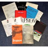 Classical Music and Theatre collection 12 programmes various productions early eighties includes two