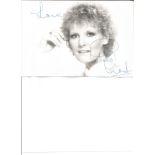 Petula Clark signed 8x6 black and white photo. British singer, actress and composer whose career