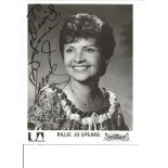 Billie Jo Spears signed 10x8 black and white photo and signed photo wallet. January 14, 1937 -