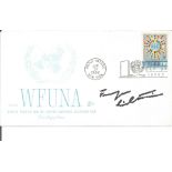 Prince Franz Josef of Liechtenstein signed WFUNA cover. Good Condition. All autographs are genuine