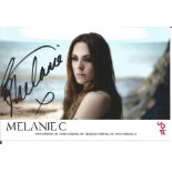 Melanie C signed 6x4 colour photo. English singer, songwriter, activist, entrepreneur, actress and