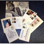 Royalty Collection six items includes black and white photo Princess Diana , HM Queen Elizabeth