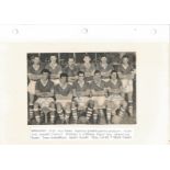 Football Wrexham 1957 black and white newspaper photo signed by 11. Signatures include Jones, Evans,