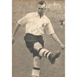 Football Doug Holden signed 7x5 black and white newspaper photo. Bolton, Preston and England player.
