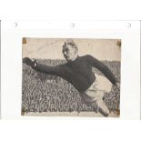 Football Bert Trautmann signed black and white newspaper photo attached to album page. Sport