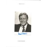 Helmut Schmidt signed 6 x 4 b/w portrait photo, former German Chancellor. Good Condition. All