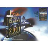 Arthur C Clarke signed on 2001 A Space Odyssey Isle of Man FDC. Good Condition. All autographs are