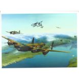 WW2 617 Sqn Tirpitz Raiders collection 12 x 8 colour print of Bergen Incident signed by Colin Cole