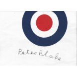 Peter Blake signed t shirt. English pop artist. Good Condition. All autographs are genuine hand