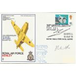 Jet Engine designer Sir Frank Whittle signed on scarce RAF Kenley Gloster Whittle RAF Flown cover