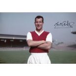 Football Autographed Mel Charles Photo, A Superb Image Depicting The Arsenal Centre-Forward Posing