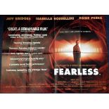 Fearless 30x40 approx movie poster from the 1993 American drama film directed by Peter Weir and