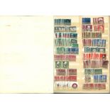 West German stamp collection in blue stockbook. Ranges from 1950-1970. Some duplication. Good