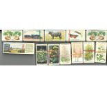 Cigarette card collection. Includes full set of WD & Howells gardening hints, full set of 1915