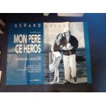 Mon Pere Ce Heros 30x40 approx movie poster from the 1991 French film starring Gerard Depardieu,