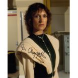 Jan Chappell Blakes 7 hand signed 10x8 photo. This beautiful hand-signed photo depicts Jan