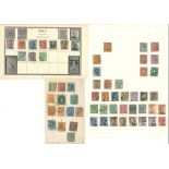 Italian stamp collection on 24 loose album pages. A lot of early material. Good condition Est.