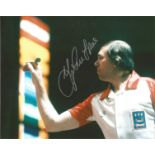 John Lowe Signed Darts 8x10 Photo. Good Condition Est.