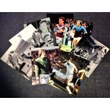 West Ham United Football collection 9 superb signed photos colour and black and white from some of